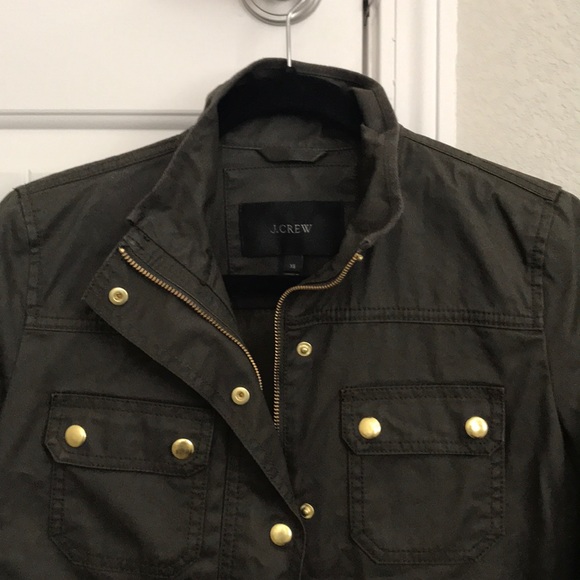 J.Crew Field Jacket in Mossy Brown- Size XS - Picture 7 of 9